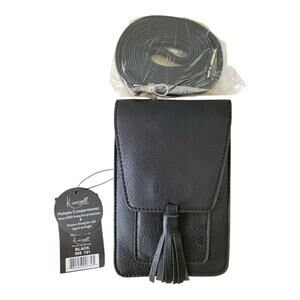 K. Carroll RFID Black Phone Bag with credit card slots crossbody